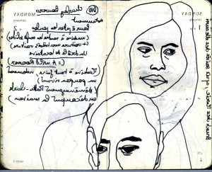 agenda dessiné : 2 et 1 janvier 2012