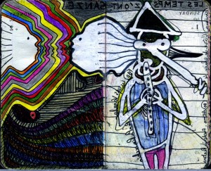 agenda dessiné : 2 et 1 juillet 2012