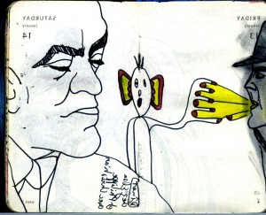 agenda dessiné : 14 et 13 janvier 2012