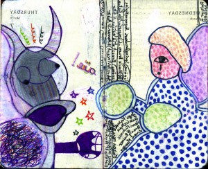 agenda dessiné : 7 et 6 mars 2013