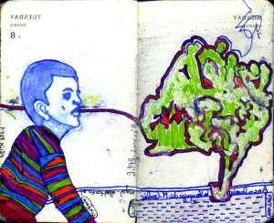 agenda dessiné : 8 et 7 janvier 2013