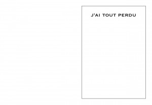 tout perdu - une aventure de lapin