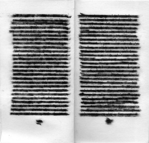 rature de samuel beckett - rature au trait