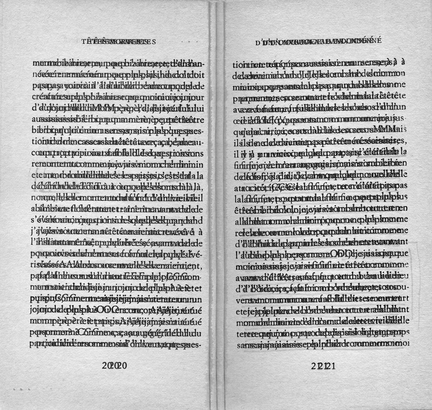 rature de samuel beckett - superpositions