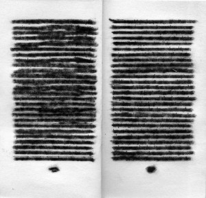 rature de samuel beckett - rature au trait