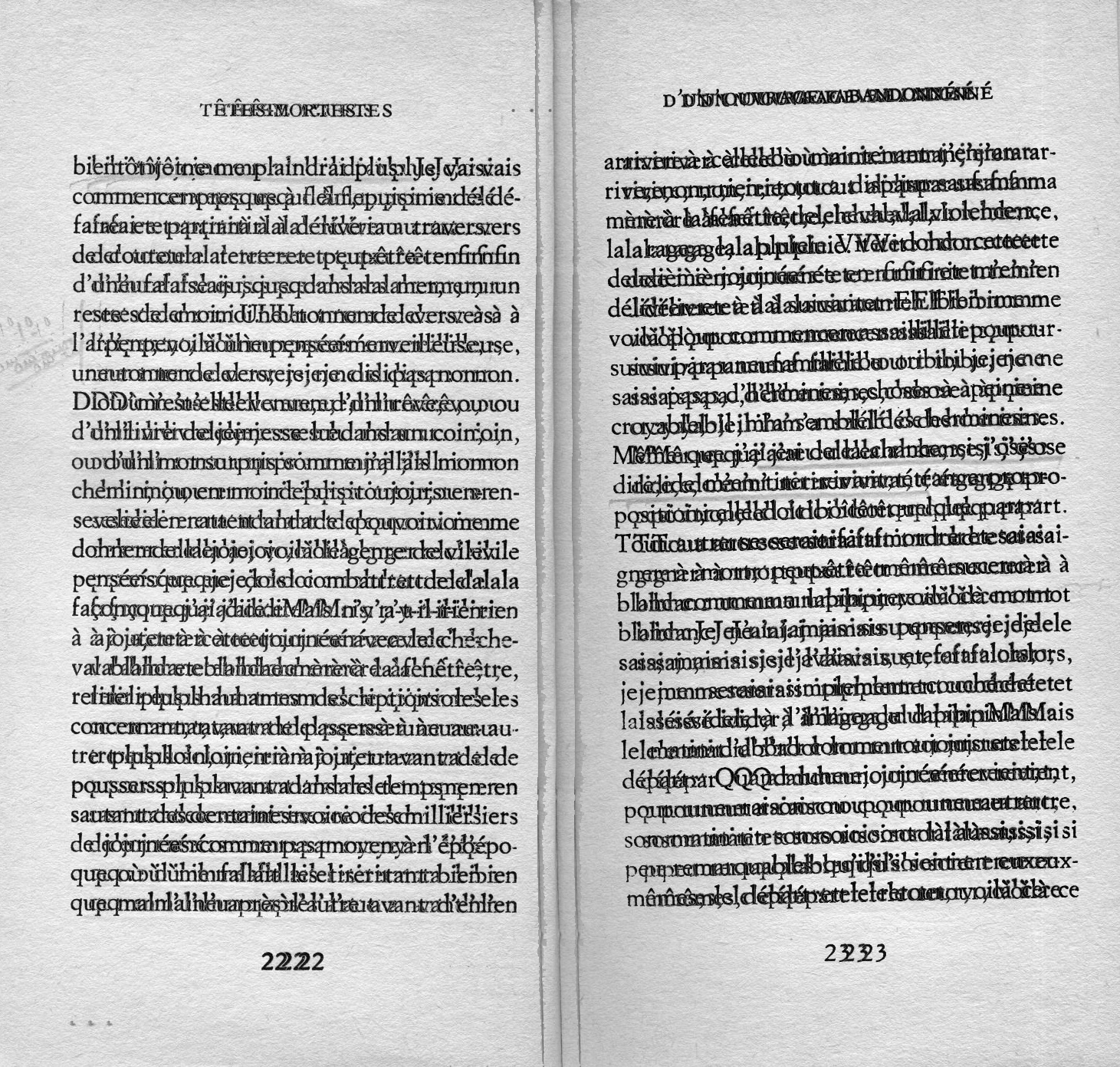 rature de samuel beckett - superpositions