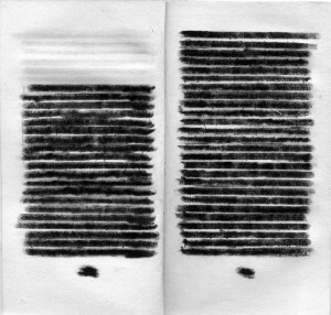 rature de samuel beckett - rature au trait