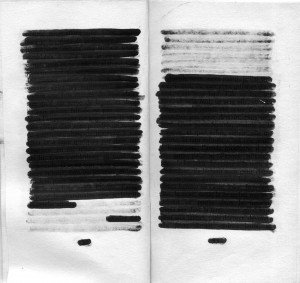 rature de samuel beckett - rature au trait