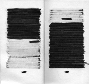 rature de samuel beckett - rature au trait