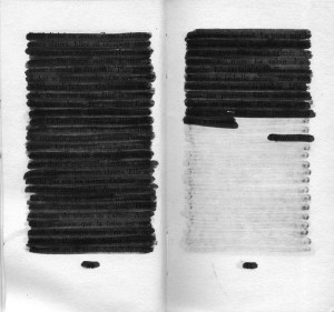 rature de samuel beckett - rature au trait