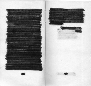 rature de samuel beckett - rature au trait