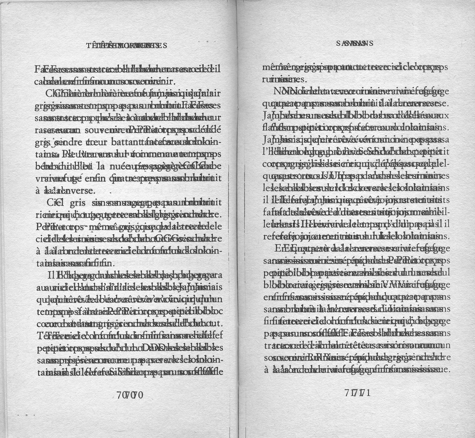 rature de samuel beckett - superpositions