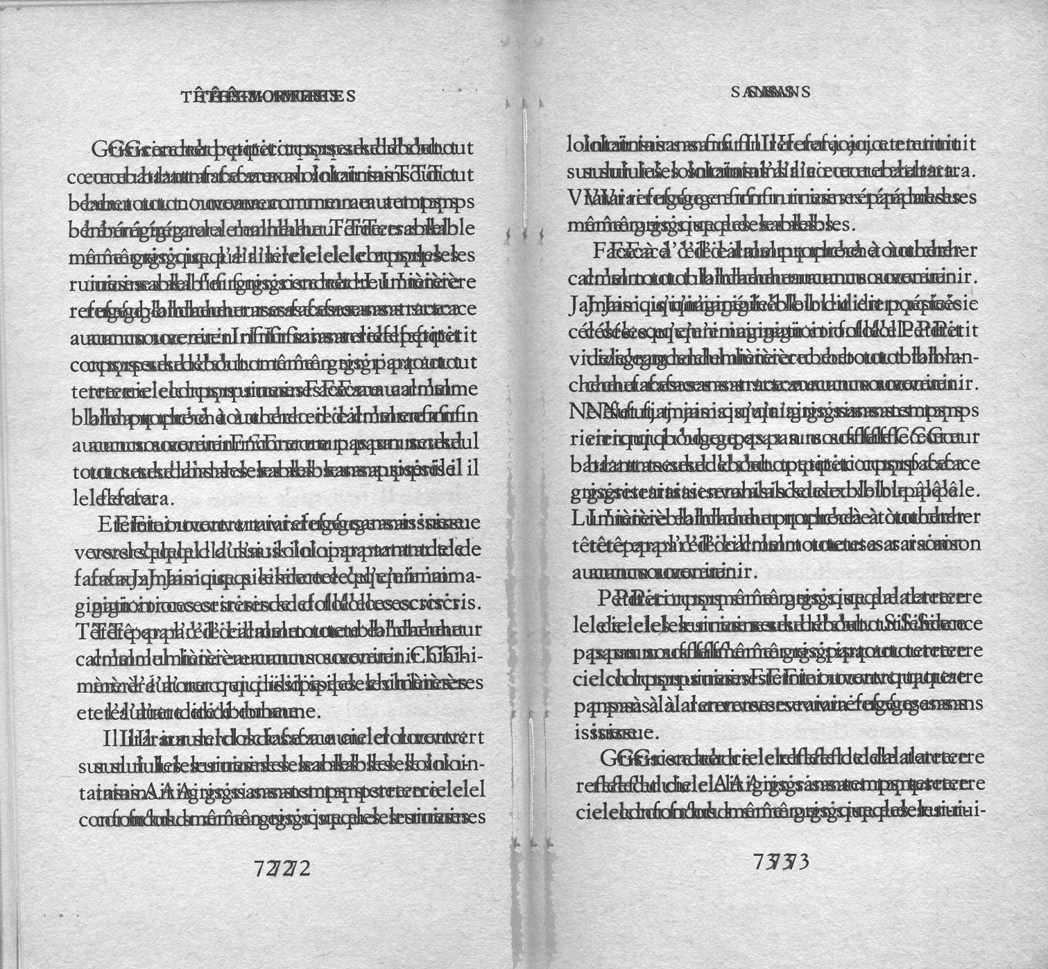 rature de samuel beckett - superpositions