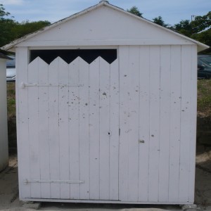 série photographique : cabane de plage au carré à port-manech
