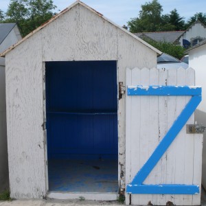 série photographique : cabane de plage au carré à port-manech