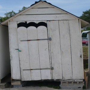 série photographique : cabane de plage au carré à port-manech
