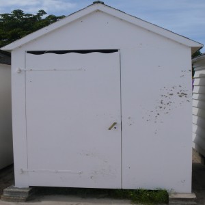série photographique : cabane de plage au carré à port-manech