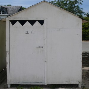 série photographique : cabane de plage au carré à port-manech