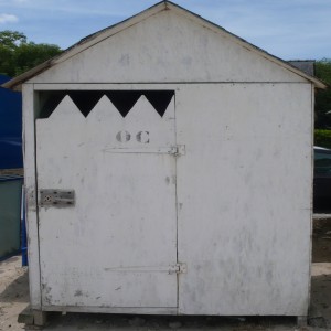 série photographique : cabane de plage au carré à port-manech