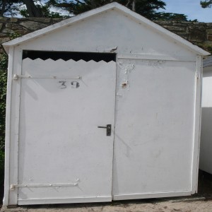 série photographique : cabane de plage au carré à port-manech
