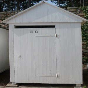 série photographique : cabane de plage au carré à port-manech