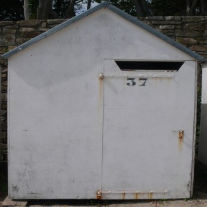 série photographique : cabane de plage au carré à port-manech