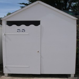 série photographique : cabane de plage au carré à port-manech