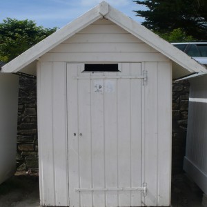 série photographique : cabane de plage au carré à port-manech