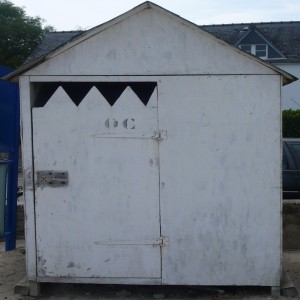 série photographique : cabane de plage au carré à port-manech