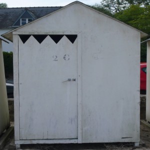 série photographique : cabane de plage au carré à port-manech