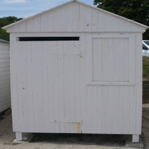 série photographique : cabane de plage au carré à port-manech