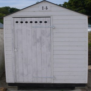 série photographique : cabane de plage au carré à port-manech