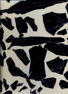 peaux de peinture bleue