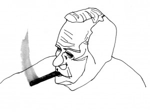 portrait du vingtième siècle : homme au cigare