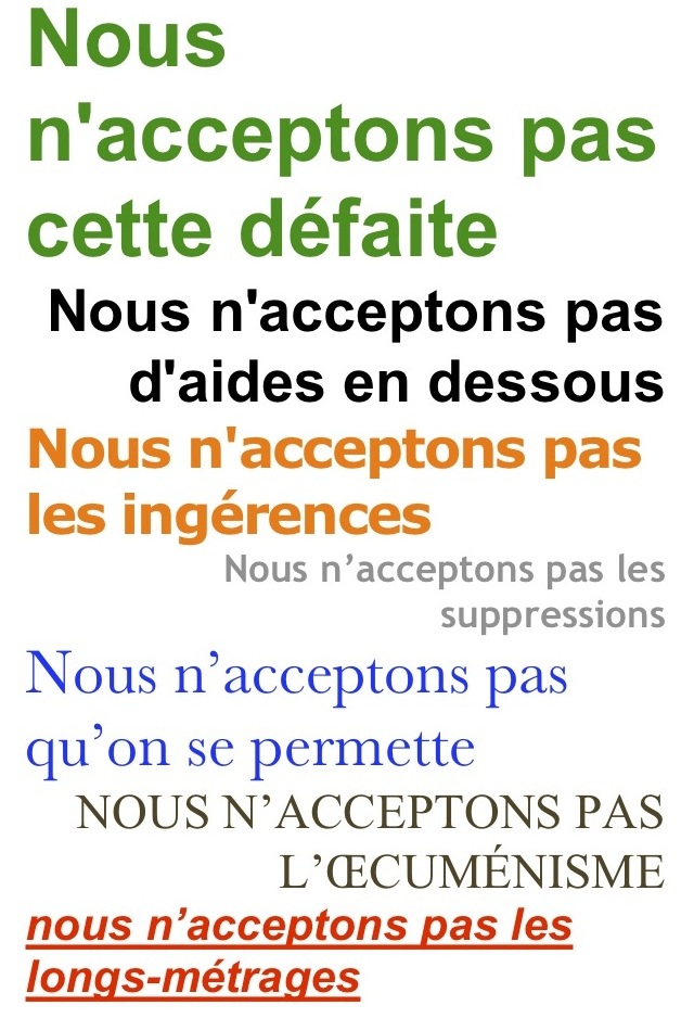 nous n'acceptons pas2