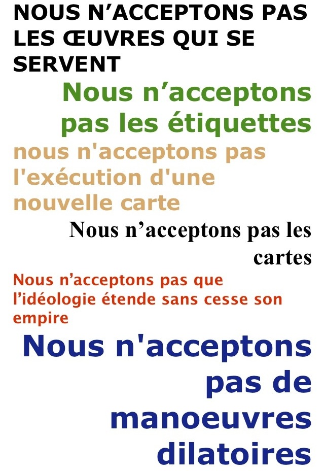 nous n'acceptons pas3