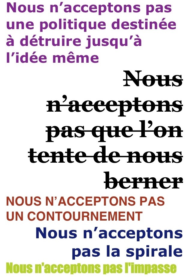 nous n'acceptons pas4