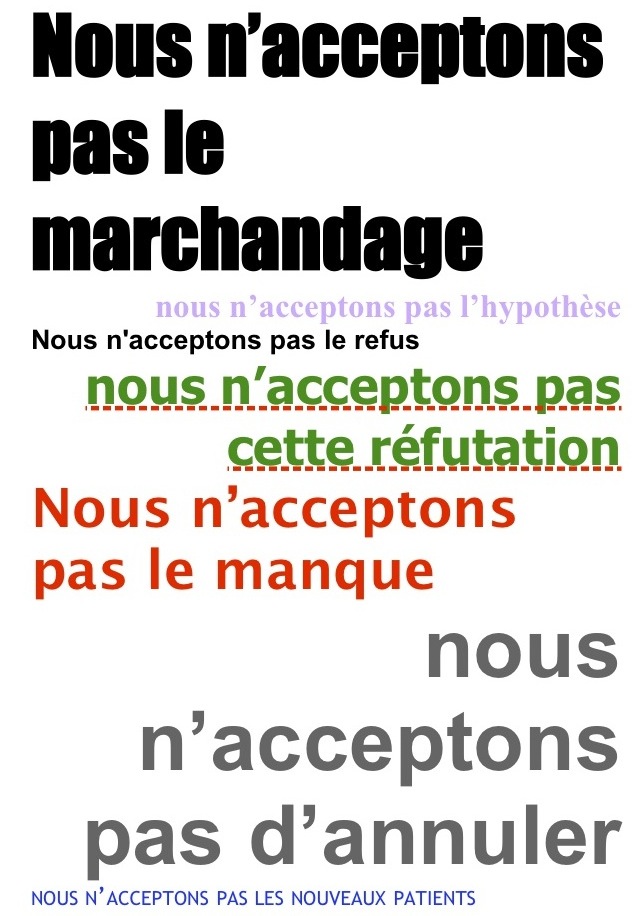 nous n'acceptons pas5