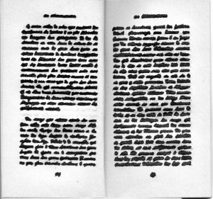 rature de samuel beckett - rature à la biffure