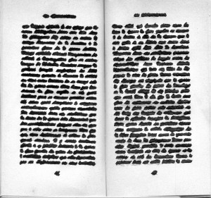 rature de samuel beckett - rature à la biffure