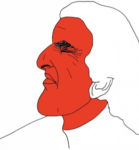 les gens dans le journal : homme inspiré