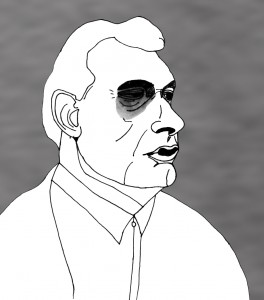 les gens dans le journal : homme au cocard