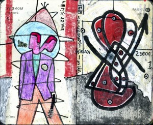 agenda dessiné : 2 et 1 décembre 2013