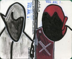 agenda dessiné : 2 et 1 janvier 2017