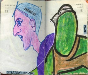 agenda dessiné : 22 et 21 octobre 2016