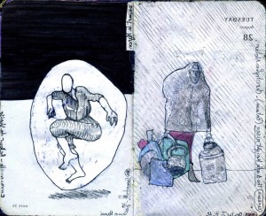 agenda dessiné : 29 et 28 août 2012