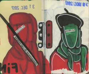 agenda dessiné : 31 et 30 décembre 2017