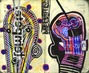 agenda dessiné : 8 et 7 août 2015