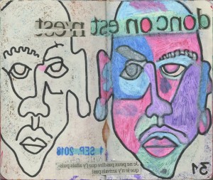 agenda dessiné : 1 septembre et 31 août 2018