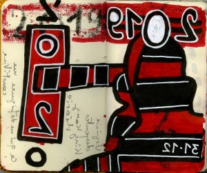 agenda dessiné : 31 décembre 2019